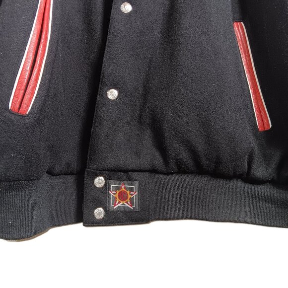 Dale Earnhardt Jr Bomber Jacket Mens 3XL Leather Embroidered Nascar Bud Beer Vtg - Picture 4 of 10